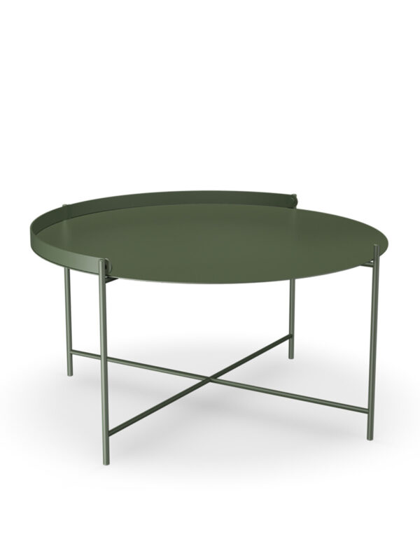 Edge Tray Table, Ø 76 cm fra Houe (Olive Green)